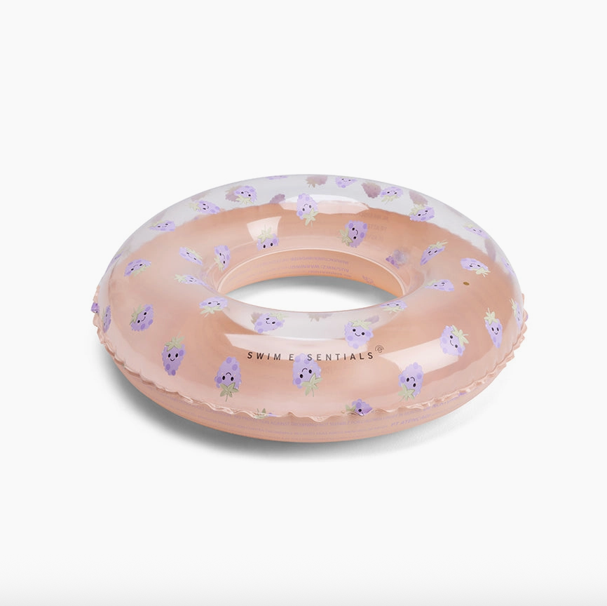Bouée 55 cm Ø - Beige / mûres lilas