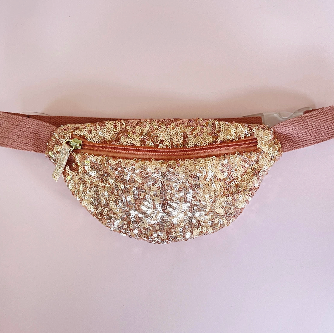 Banane enfant - Sequins roses