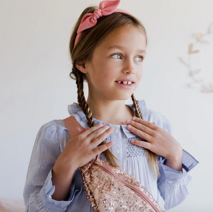 Banane enfant - Sequins roses