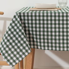 Nappe vichy verte imperméable - 140 x 250cm