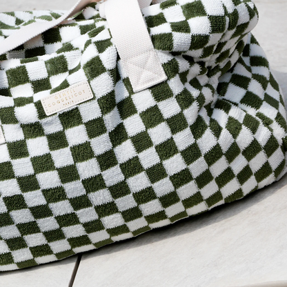 Sac weekend - Damier vert