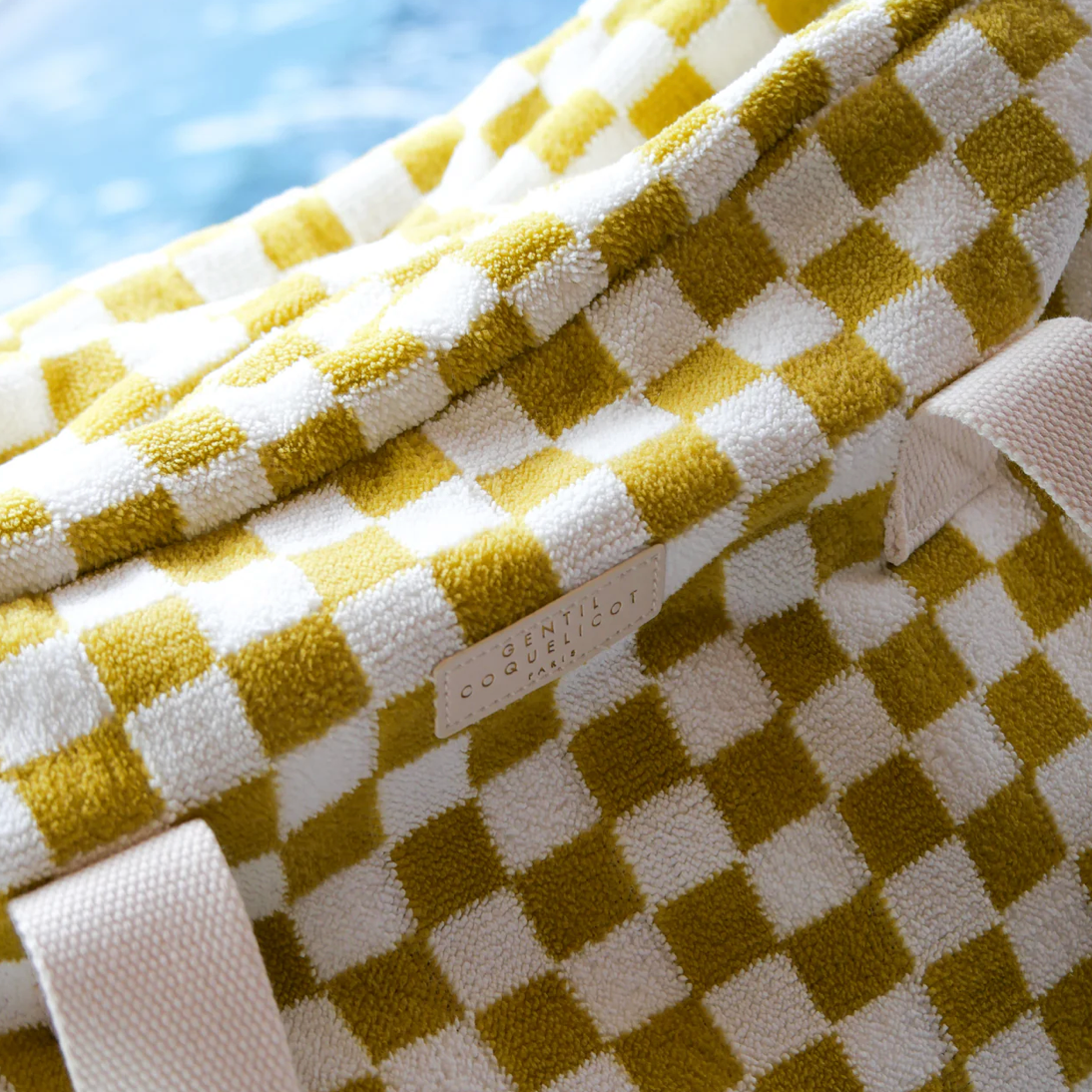 Sac weekend - Damier ocre