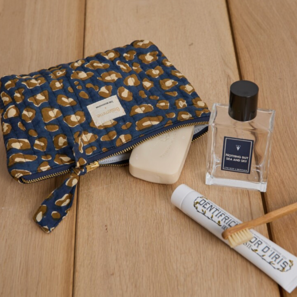 Trousse à maquillage - Léopard navy