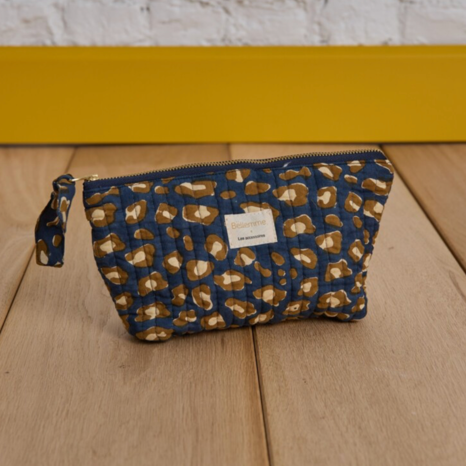 Trousse à maquillage - Léopard navy