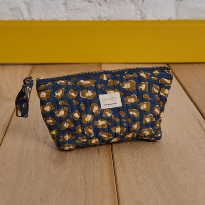 Trousse à maquillage - Léopard navy