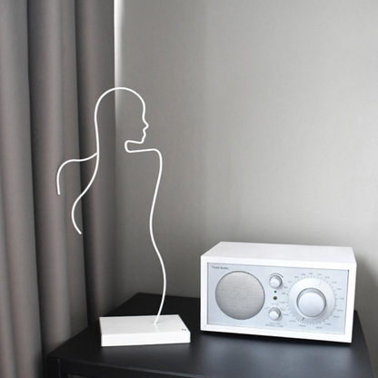 Profil femme - blanc