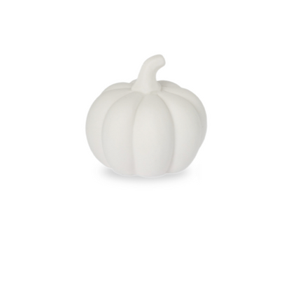 Citrouille blanche céramique à poser - GM