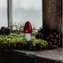 Champignon haut pointu en céramique à poser - Rouge