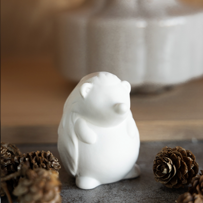 Hérisson blanc céramique à poser