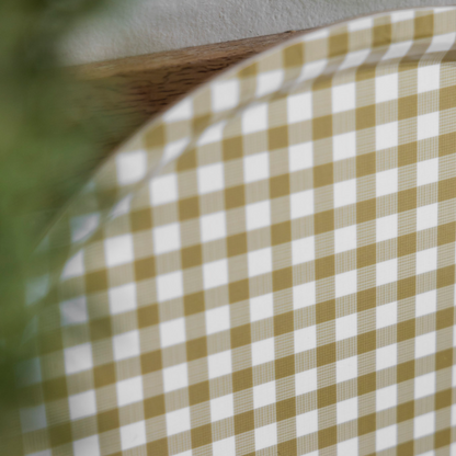 Plateau vichy - Vert olive