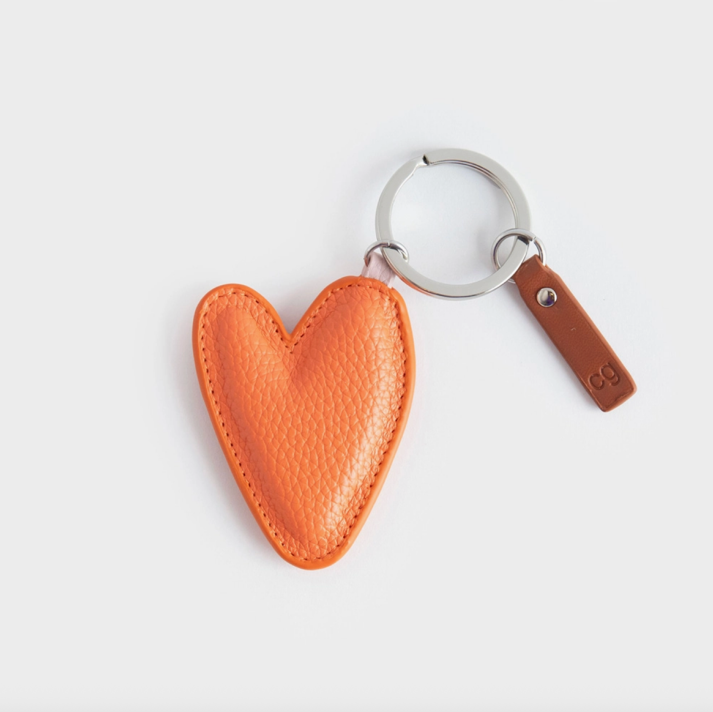 Porte-clés - Coeur orange