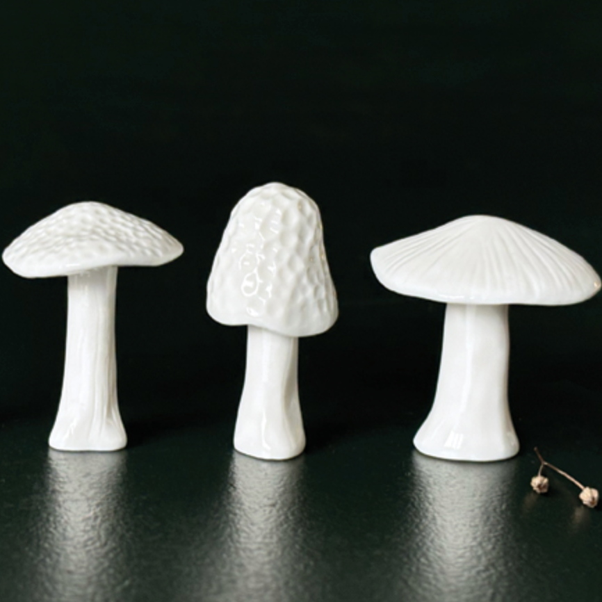 Champignon en porcelaine - large