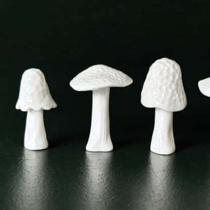 Champignon en porcelaine - fin