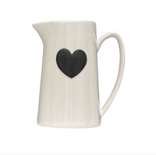 Pichet blanc - Coeur Noir