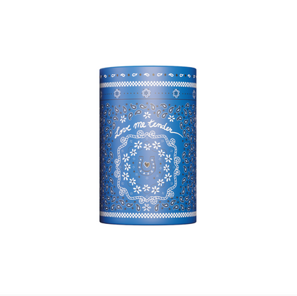 Bougie cloche bandana bleu - Parfum "Figue"