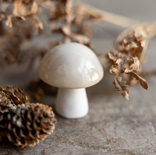 Champignon rond en céramique à poser - Beige