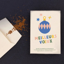 Sachet de graines - Meilleurs voeux boule de Noël