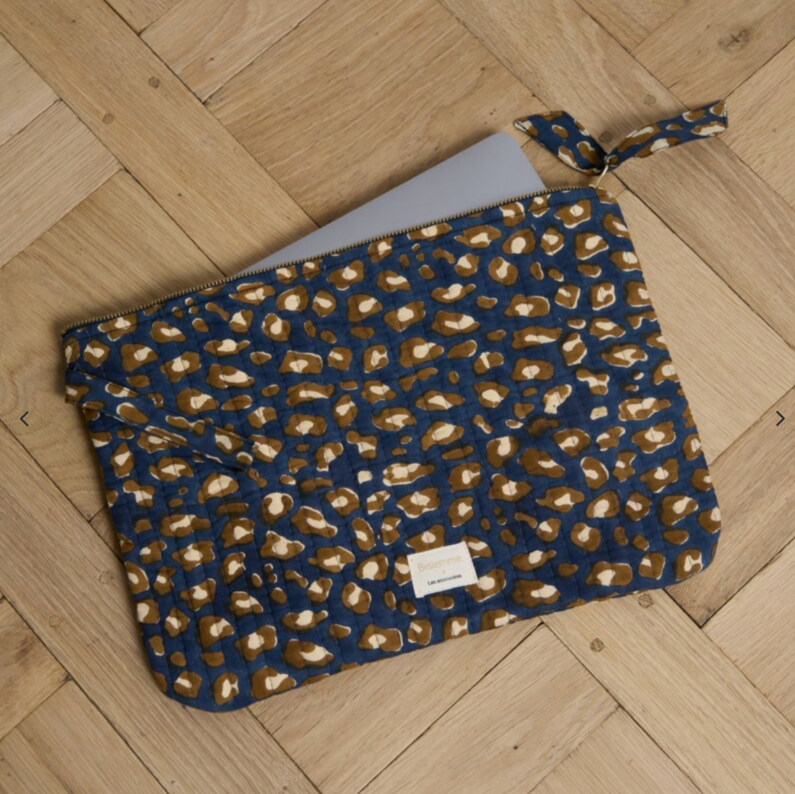 Pochette ordinateur 15' - Léopard Navy