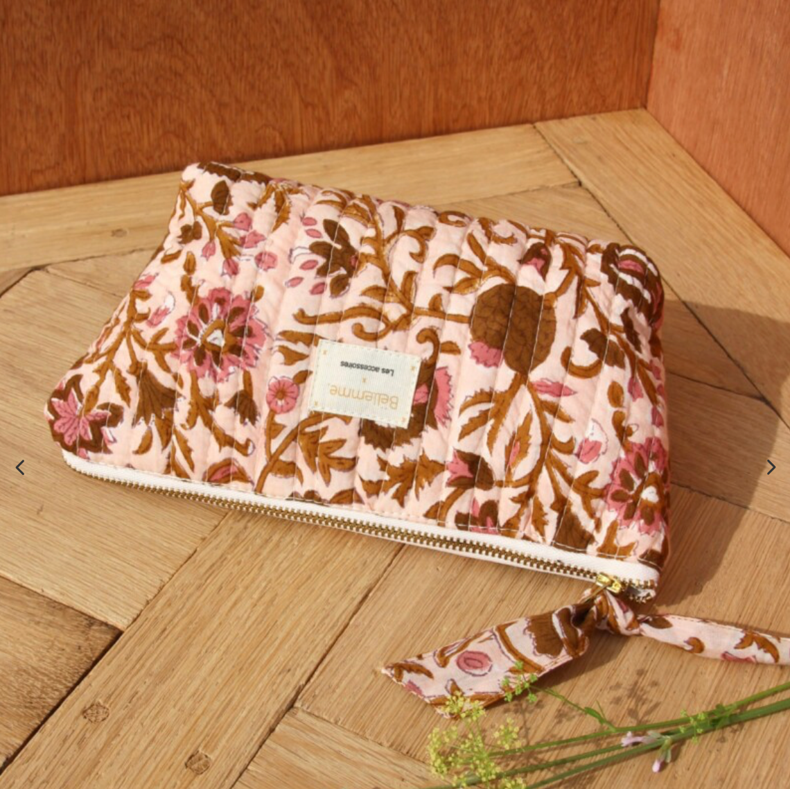 Trousse à maquillage - Mina rose poudre
