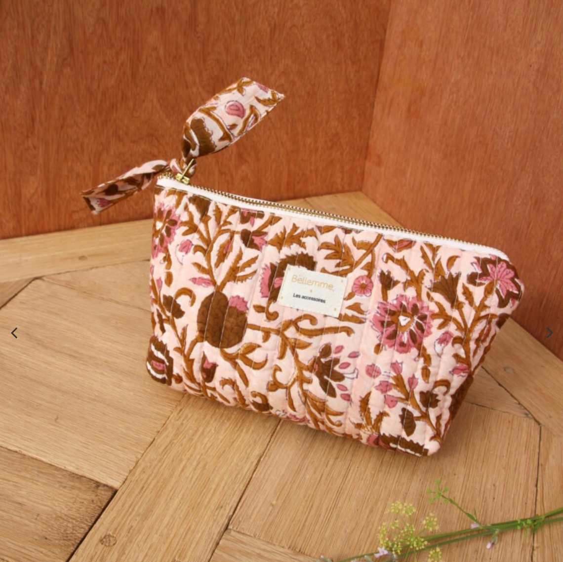 Trousse à maquillage - Mina rose poudre
