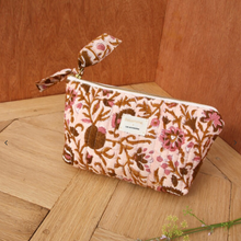 Trousse à maquillage - Mina rose poudre