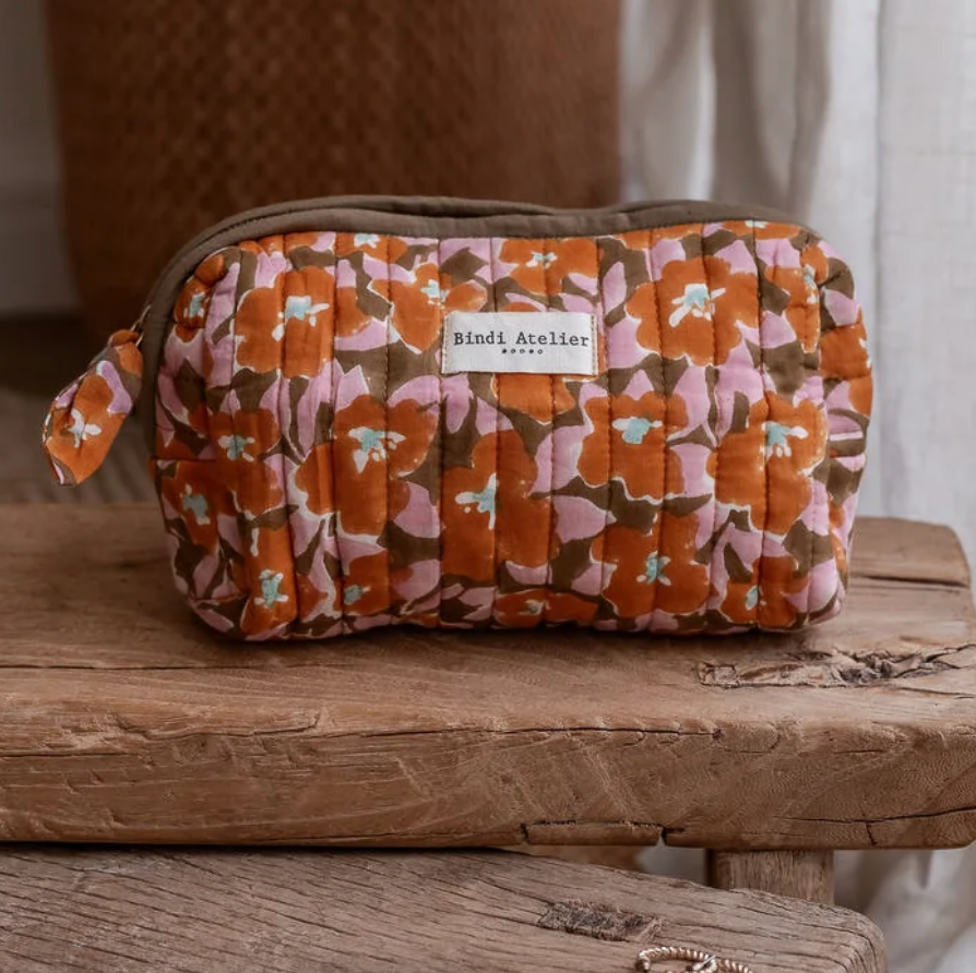 Trousse à maquillage - Posy cannelle