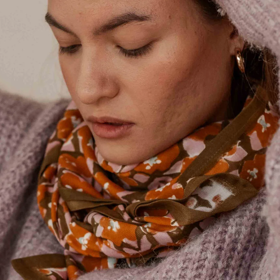 Foulard - Posy cannelle