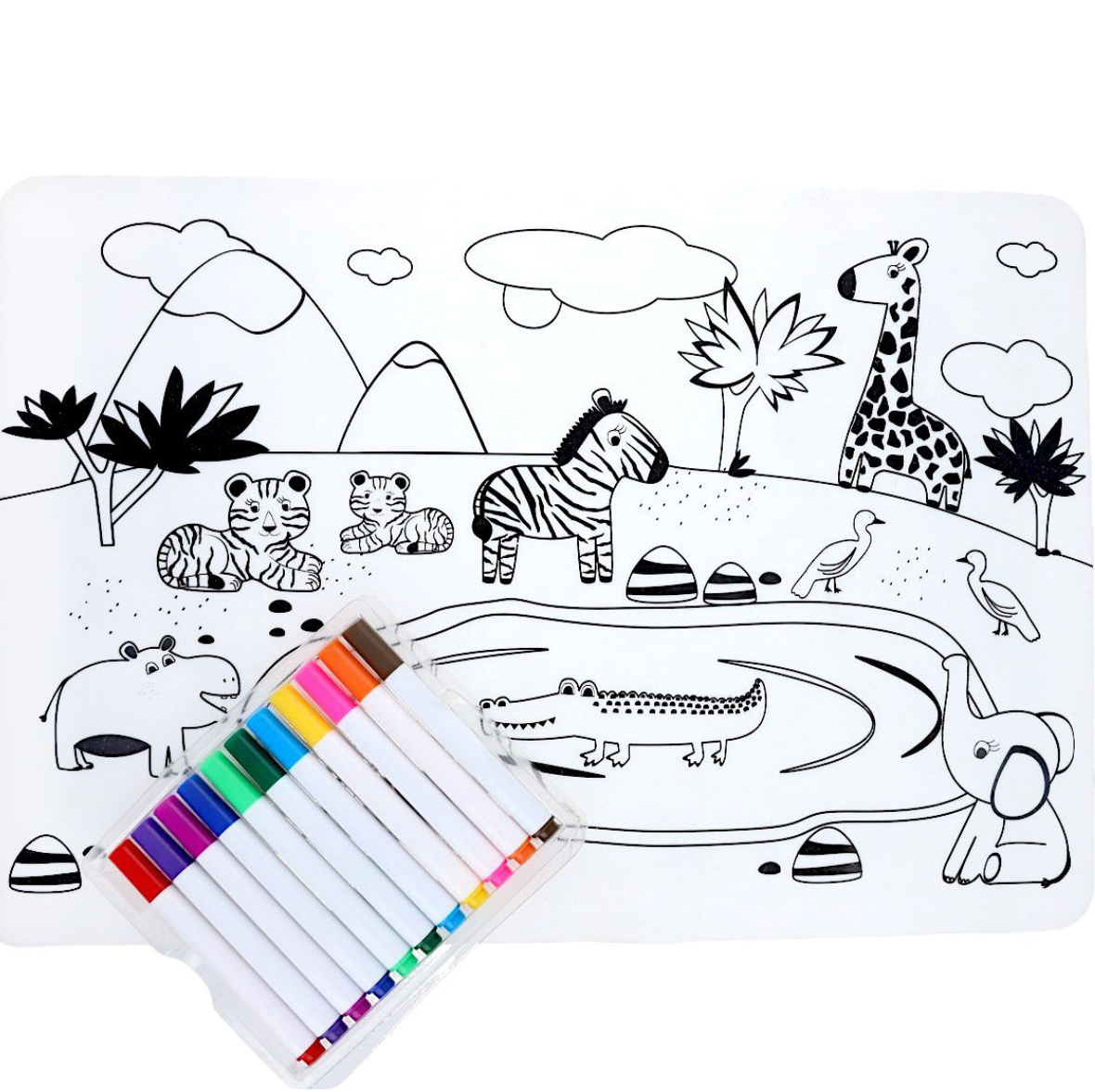 Kit de Coloriage silicone - Savane