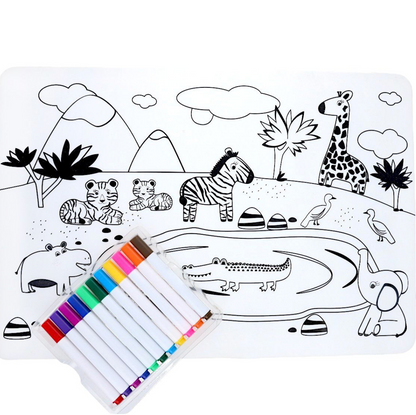 Kit de Coloriage silicone - Savane
