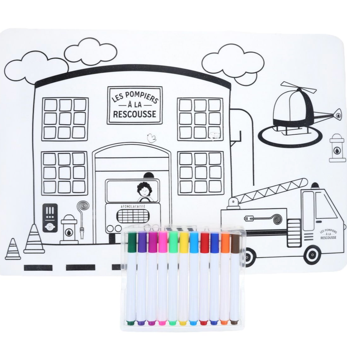 Kit de Coloriage silicone - Pompier