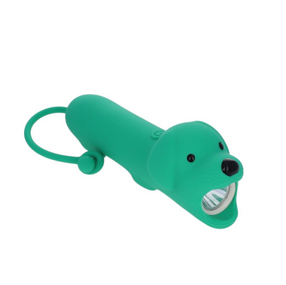 Lampe de poche - Chien vert