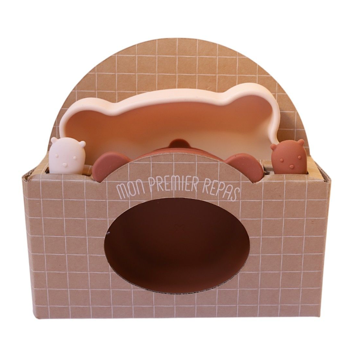 Set de vaisselle silicone - Ourson