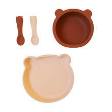Set de vaisselle silicone - Ourson