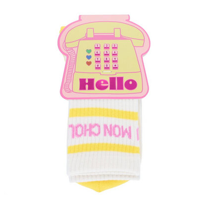 Chaussettes à message - Mon chou