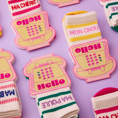 Chaussettes à message - Ma chérie