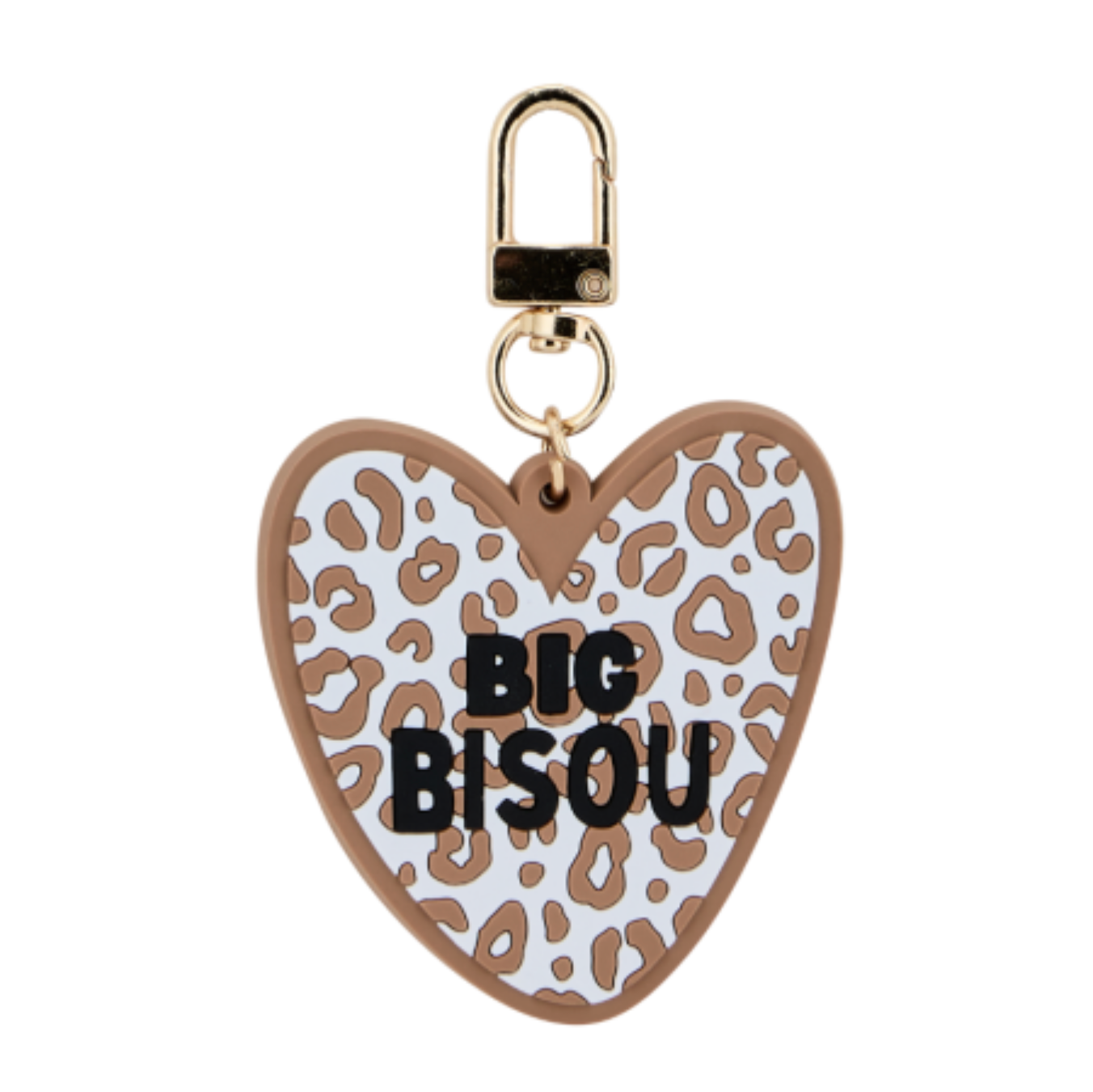 Porte-clés léopard blanc - Big Bisou