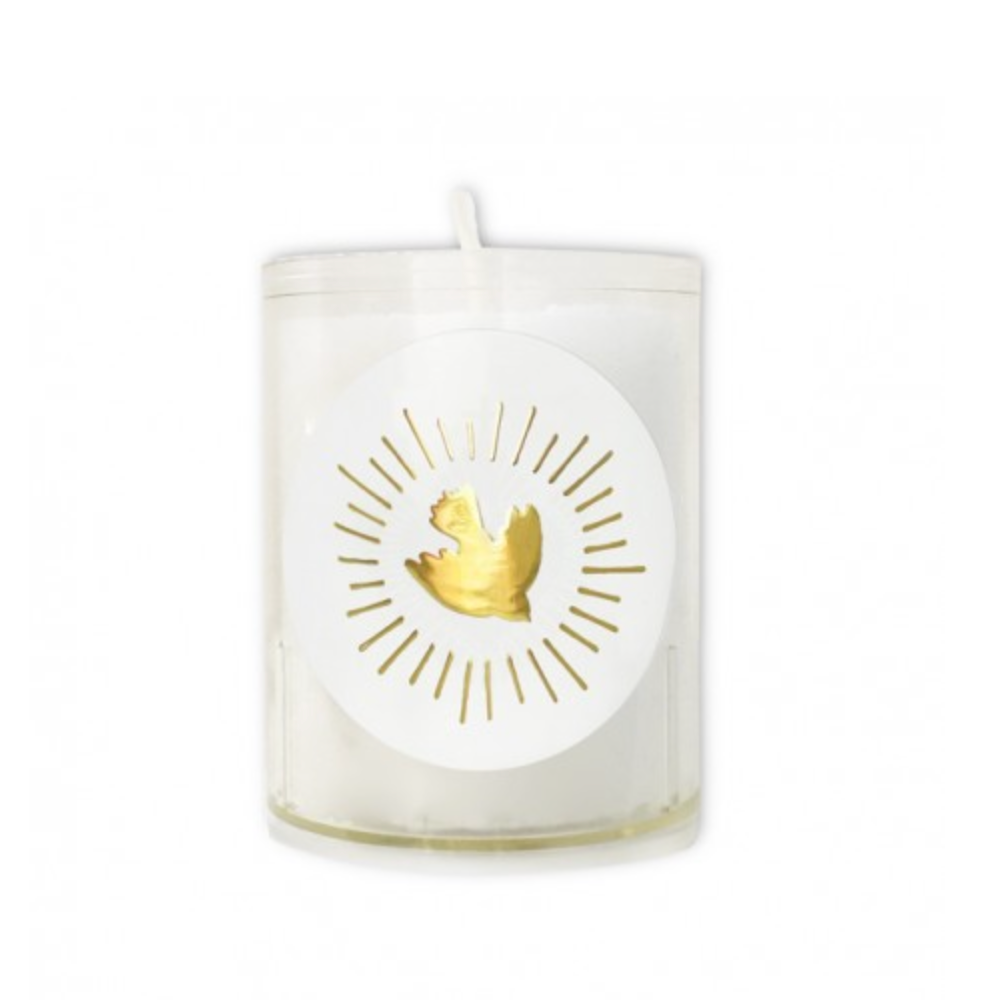 Bougie - Esprit Saint Oiseau doré