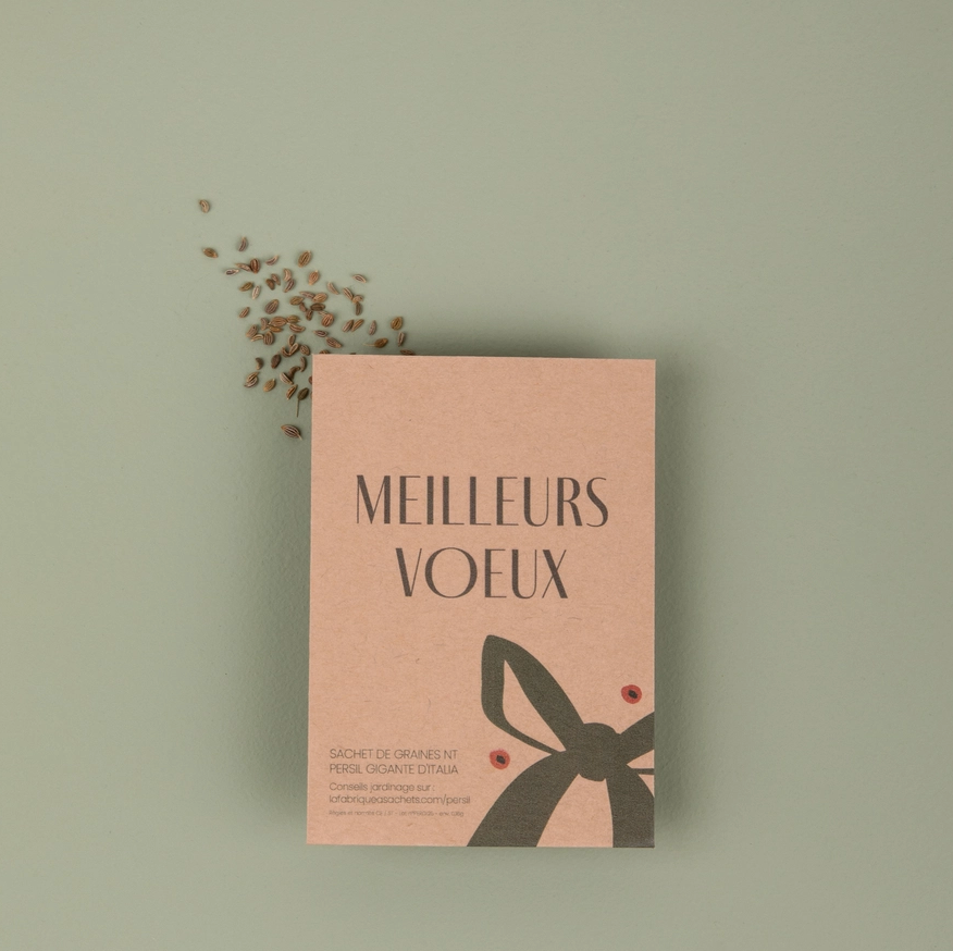 Sachet de graines - Meilleurs voeux Noeud Persil