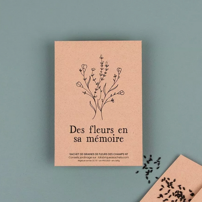 Sachet de graines - Des fleurs en sa mémoire