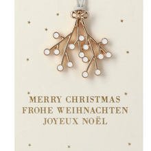 Branche de gui à suspendre - Merry Christmas