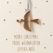 Colombe à suspendre - Merry Christmas