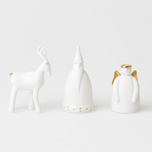 Set de 3 figurines de Noël - Ange doré