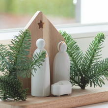 Crèche de Noël - Socle en bois