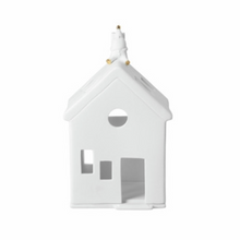 Photophore maison Père Noël - Porcelaine