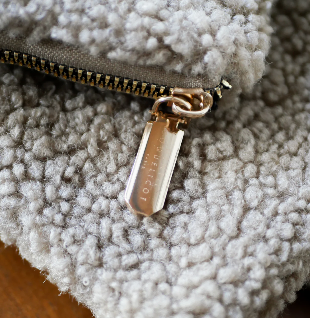 Porte-monnaie mini - Sherpa taupe