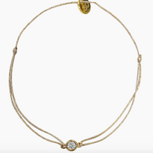 Bracelet fil lurex - Zyrco zirconium