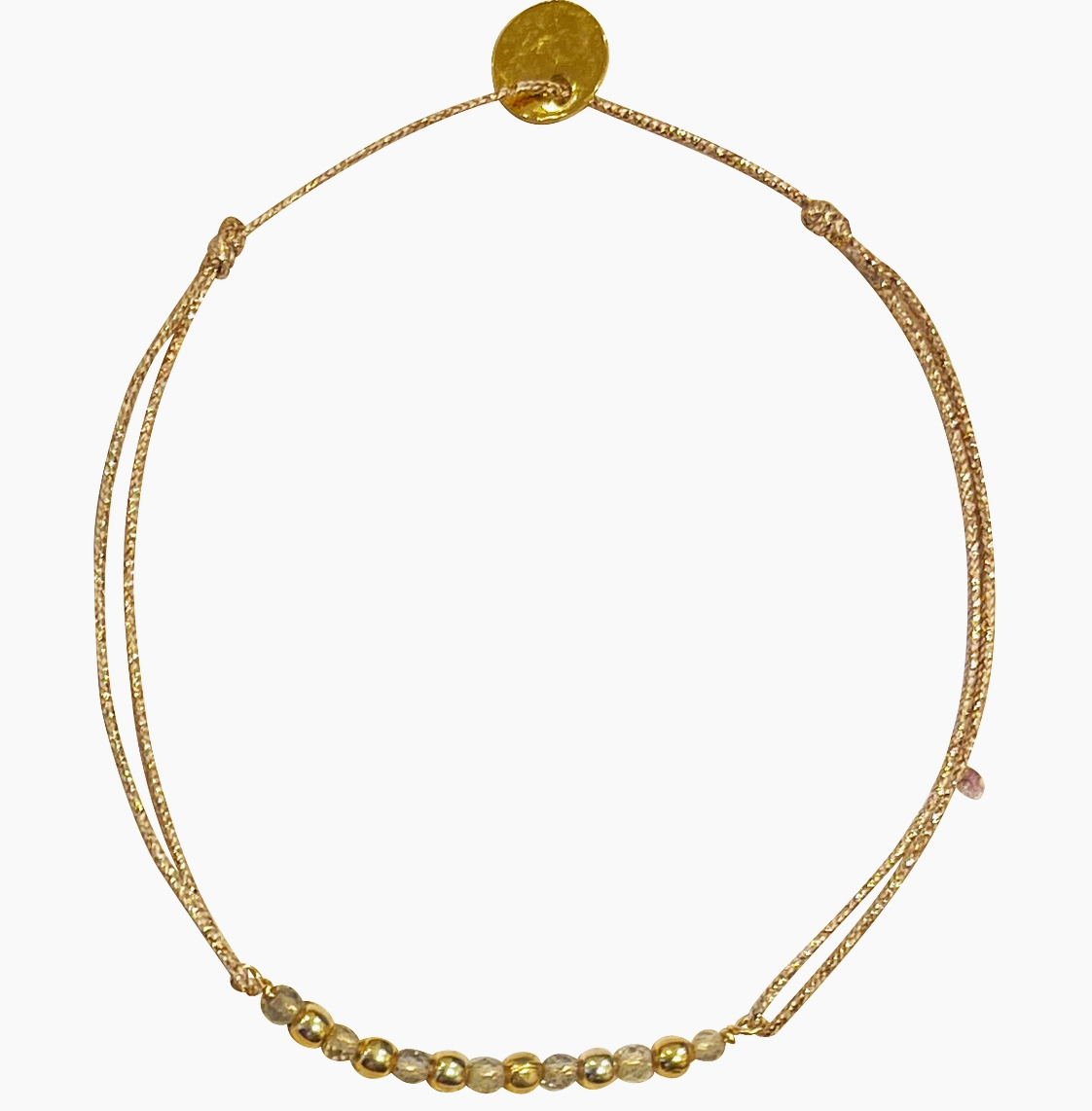 Bracelet fil lurex - Maé Labradorite