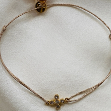 Bracelet fil lurex - Marie croix
