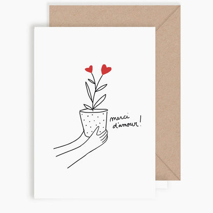 Carte - Plante merci d'amour
