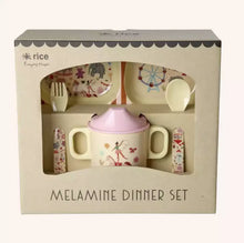 Set de vaisselle bébé en mélamine - Héros rose